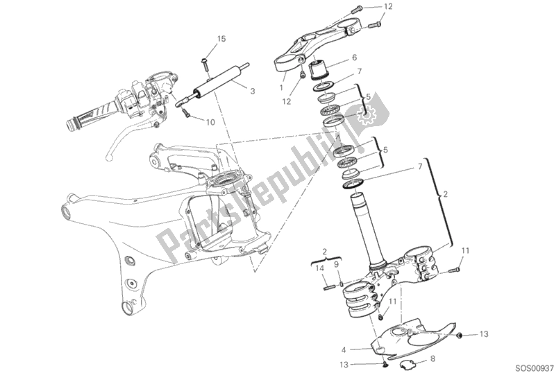 Todas as partes de Conjunto De Direção do Ducati Superbike Panigale V4 1100 2019